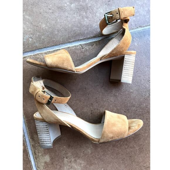 Madewell Ankle Strap Suede Block Heel Sandals size 6.5 - Picture 4 of 9
